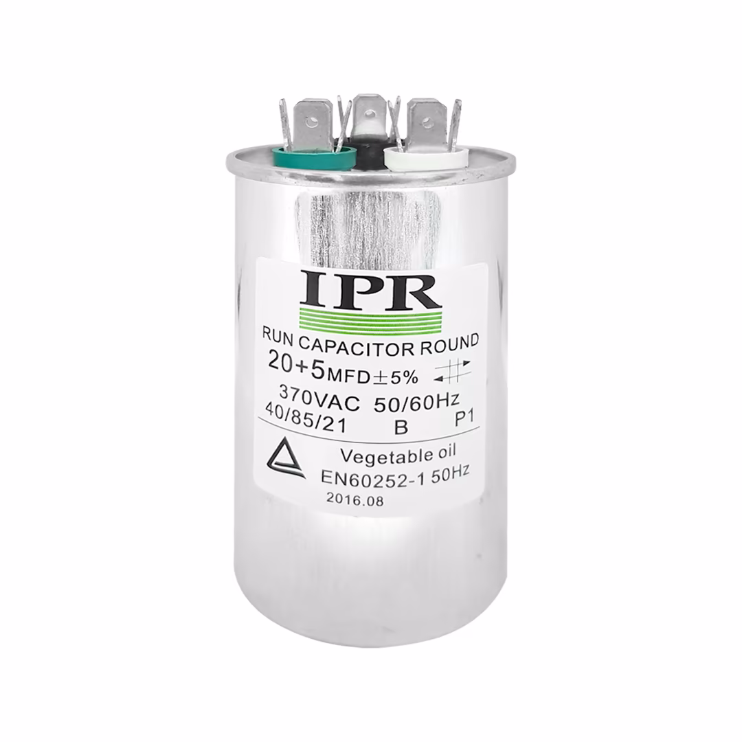 127-0002 Capacitor De Marcha Dual 370V IPR Para Aire Acondicionado - Image 1