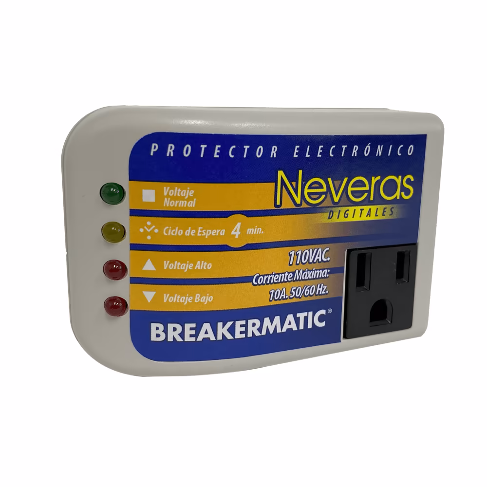 135-0002.2 Protector De Voltaje 110V 10A Doméstico Breakermatic - Image 1