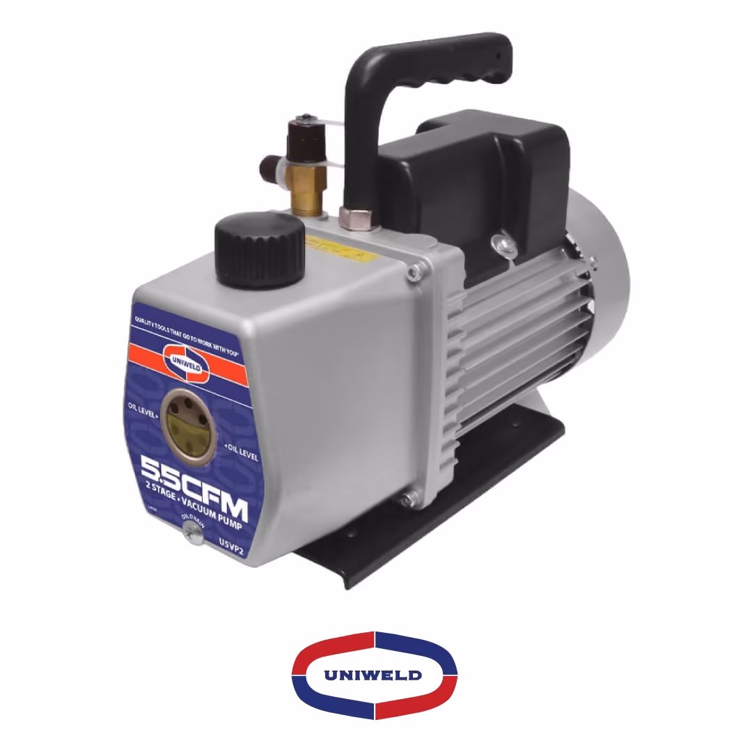 500-0108 Bomba De Vacío 5.5 CFM 2 Etapas Uniweld 110/220v - Image 1