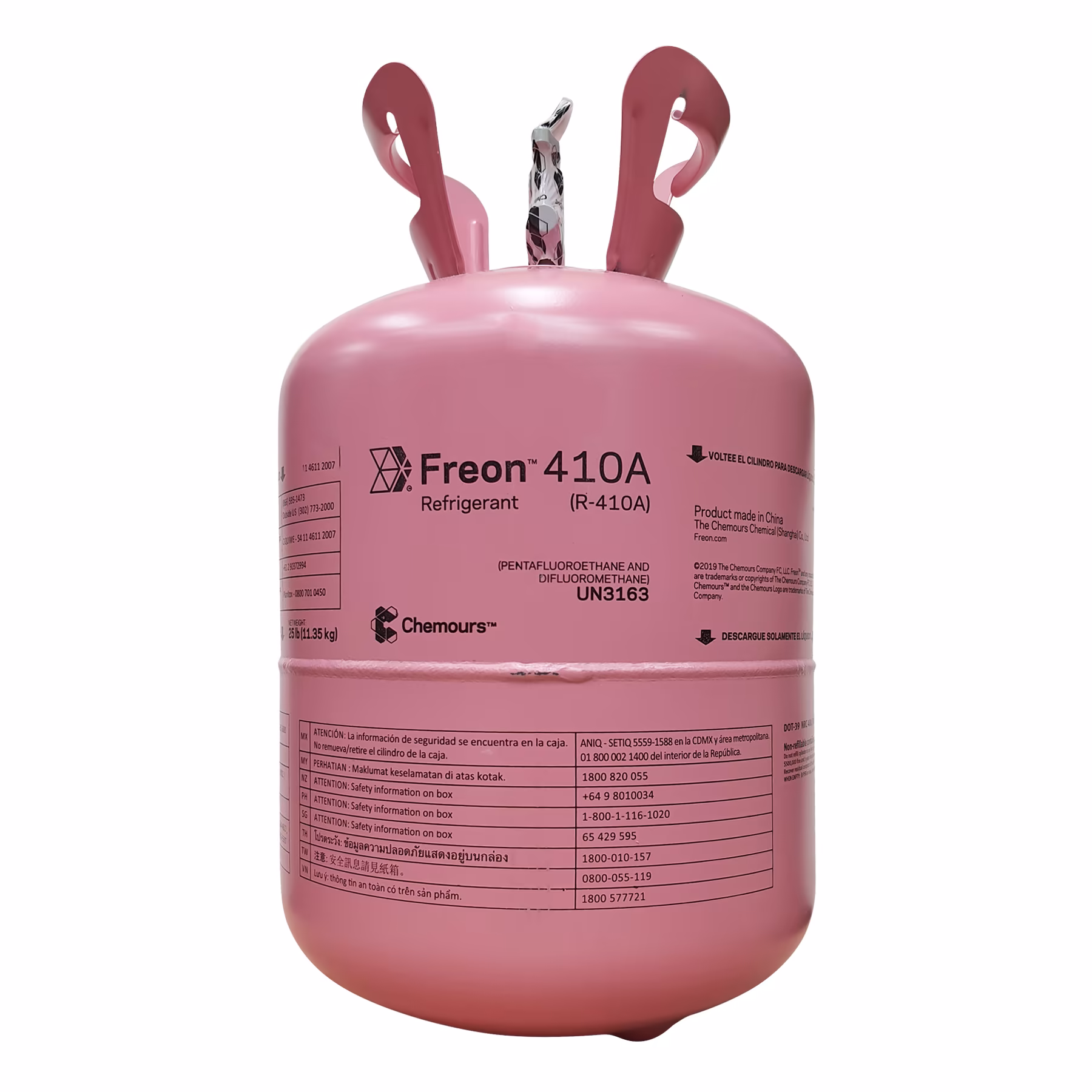 r410a chemours Refrigerante R410a Chemours Cilindro De 25 Lb - Image 1