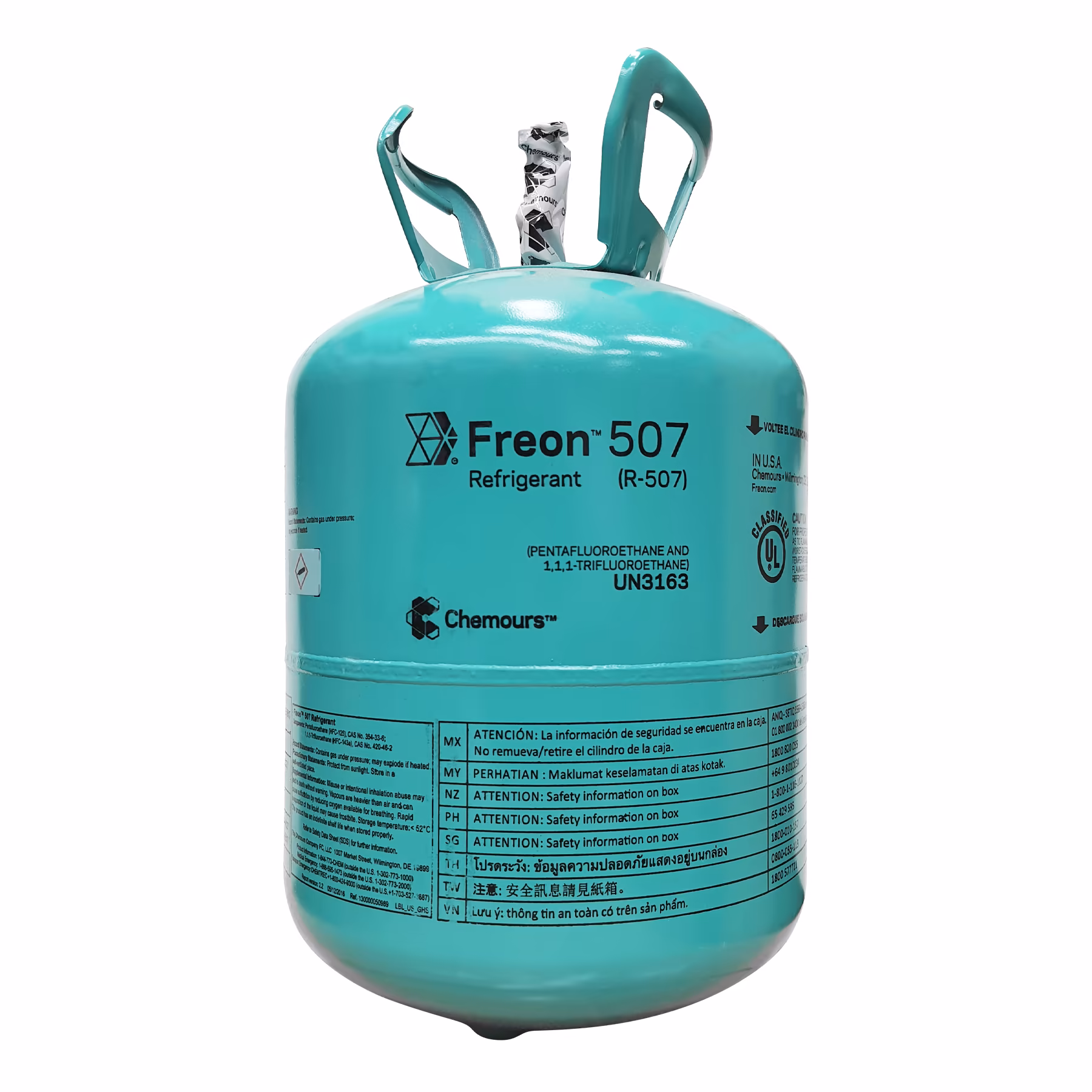 r507 Refrigerante R507 Chemours Cilindro De 25 Lb - Image 1