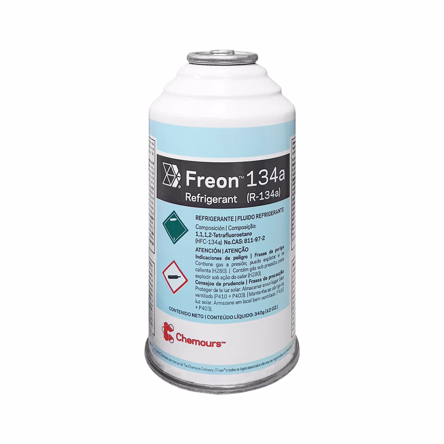 100-0031 Refrigerante R134a Chemours En Lata De 340 Gr - Image 1