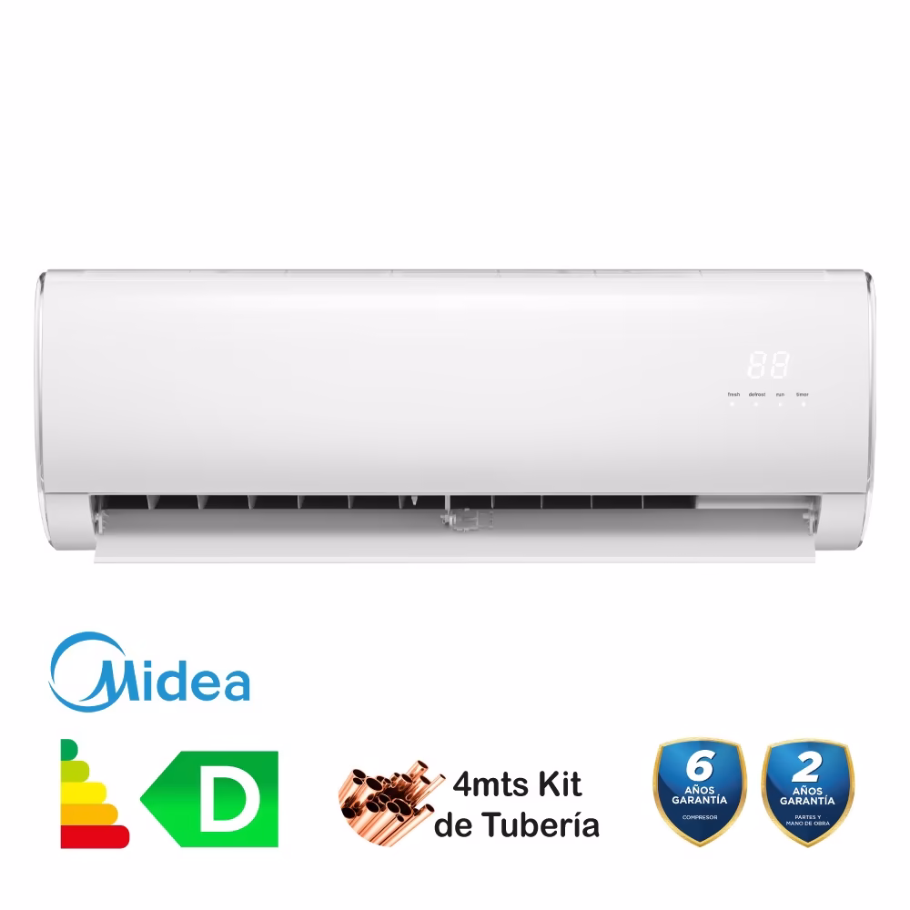 MINI-SPLIT-ON--OFF-18000-BTU-EQUIPO AIRE ACONDICIONADO MINI SPLIT ON / OFF 18000 BTU 220V EFICIENCIA 13S R410A MIDEA Aire Acondicionado Midea Medellin ventas en linea