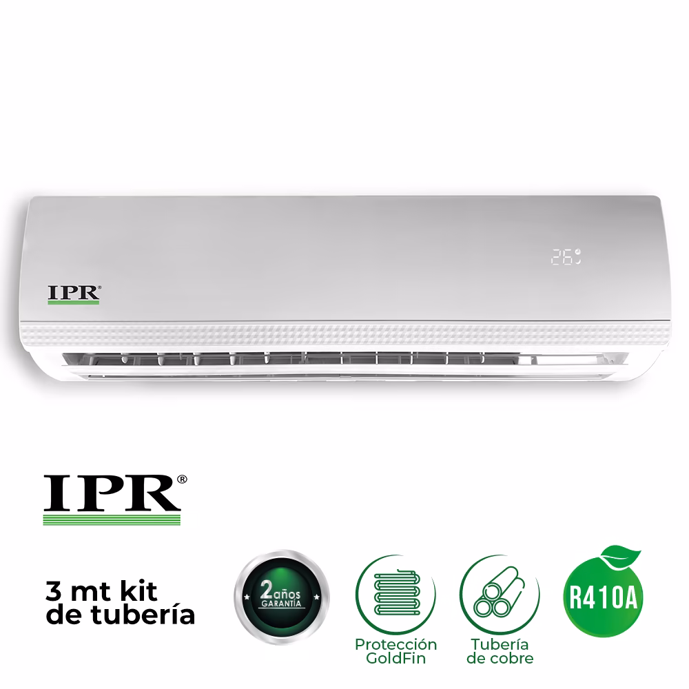 minisplitiprpagina Mini Split Convencional IPR 12000 BTU 220V R410a - Image 1