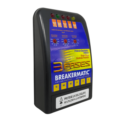 Protector De Voltaje Trifásico Breakermatic 220V Y 440V
